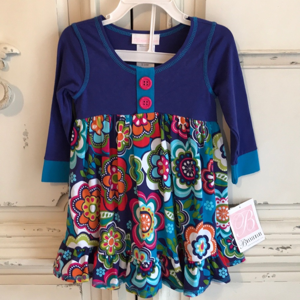 NWT Bonnie Baby 2 piece dress and bloomers